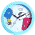 Wanduhr Snoopy auf dem Dach und Woodstock im Ballon, Batteriebetrieb, hellblau, 28cm, Kunststoff