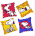 Kissen, Snoopy sortiert, div. Motive, ca. 35x35cm, div. Farben, Bezug Baumwolle
