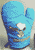 Ofenhandschuh, blau, Baumwolle bedruckt