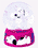 Schneekugel mini, Snoopy weiss, ca. 5cm