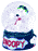 Schneekugel mini, Snoopy Flieger, ca. 5cm,